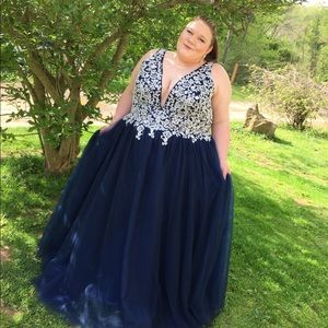 Plus size prom dress